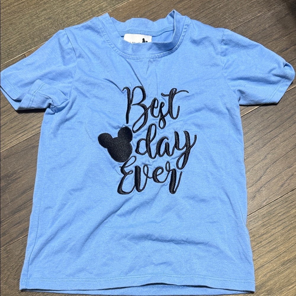 Kids Blue Graphic Tee - Best Day Ever